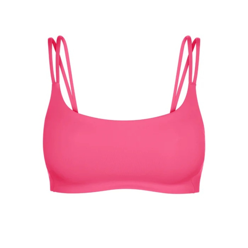 Left On Friday Pink Double-Strap Bikini Top